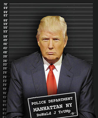 Cities Royalty-Free and Rights-Managed Images - Donald Trump Mugshot by Tony Rubino