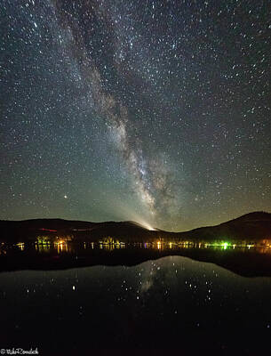 Only Orange Rights Managed Images - Donner Lake Milky Way Royalty-Free Image by Mike Ronnebeck
