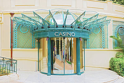 Wild Horse Paintings - Doors to casino in Monte Carlo by Marek Poplawski