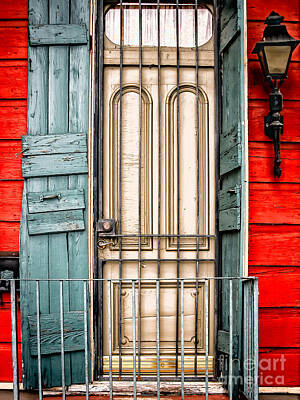 Abstract Stripe Patterns - Doorway NOLA- Marigny by Kathleen K Parker
