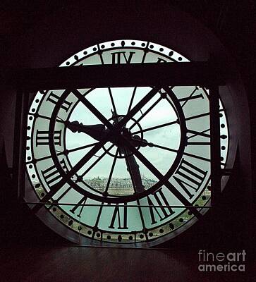 Owls - dOrsay Clock  by Lilliana Mendez