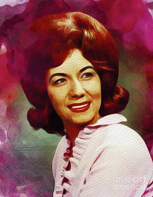 Musician Paintings - Dotty West, Country Music Legend by Esoterica Art Agency