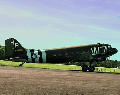 Halloween Elwell Royalty Free Images - Douglas C-47 Skytrain Military Transport Royalty-Free Image by M Three Photos