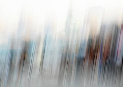 Abstract Skyline Photos - Downtown Chicago Abstract by Marilyn Hunt
