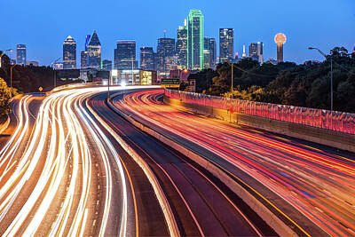Royalty-Free and Rights-Managed Images - Downtown Dallas Texas City Skyline at Dawn by Gregory Ballos