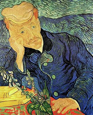 Just Desserts - Dr Paul Gachet Vincent Van Gogh 1890 by David Lee Guss