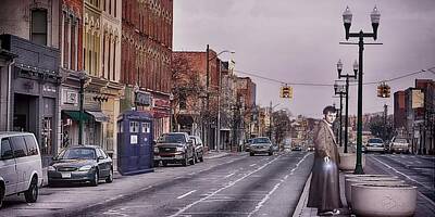 Science Fiction Photos - Dr Who in Ypsilanti by Pat Cook