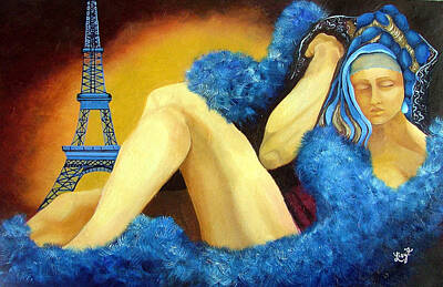 Wild Horse Paintings - Dreaming of Paris by Elizabeth Lisy Figueroa