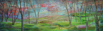 Paintings - Dreaming Trees by Shadia Derbyshire