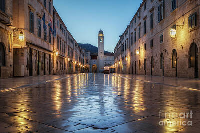 Discover Inventions - Dubrovnik Stradun Twilight View by JR Photography