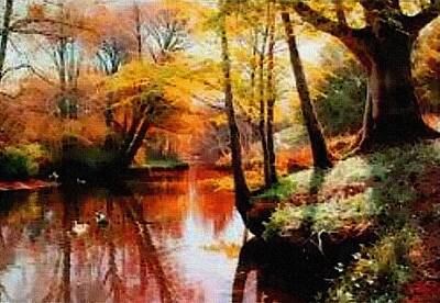 Staff Picks Rosemary Obrien - Ducks On An Autumn River L B by Gert J Rheeders