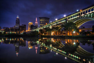 Jazz Collection - Early Morning Riverside in Cleveland by At Lands End Photography
