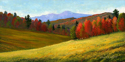 Skiing And Slopes - Early October by Frank Wilson