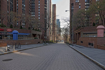 Wine Down Rights Managed Images - East 90th Street Early Morning  Royalty-Free Image by Robert Ullmann