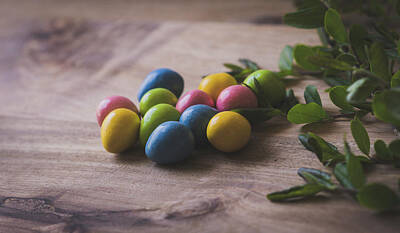 Food And Flowers Still Life - Easter Eggs 14 by Andrea Anderegg