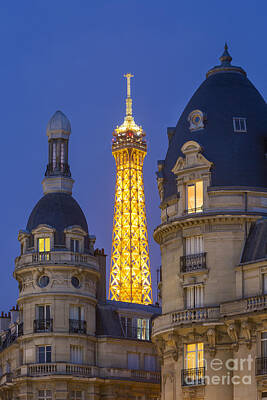 Paris Skyline Photos - Eiffel view from Passy by Brian Jannsen
