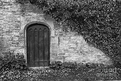 Lipstick - English Door and Ivy Wall BW by Mike Nellums