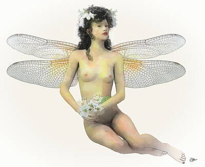 Nudes Digital Art - Fairy luck by Quim Abella