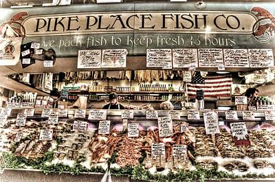 Animals Photos - Famous Fish at Pike Place Market by Spencer McDonald