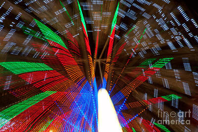 Abstract Photos - Farris Wheel Light Abstract by James BO Insogna