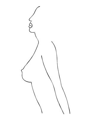 Nudes Drawings Rights Managed Images - Fashion sketch Royalty-Free Image by Frank Tschakert