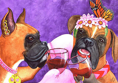 Wine Painting Rights Managed Images - Feeling, a little punchy? Royalty-Free Image by Catherine G McElroy
