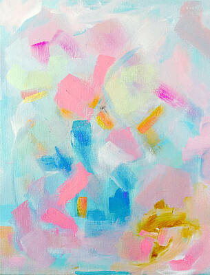Abstract Paintings - Feels like my Birthday by Jazmin Angeles