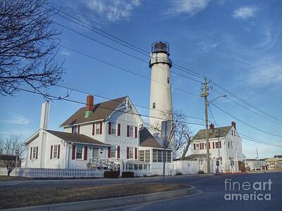 Anchor Down - Fenwick Island Lighthouse in fall by Shera and Bill Fuhrer