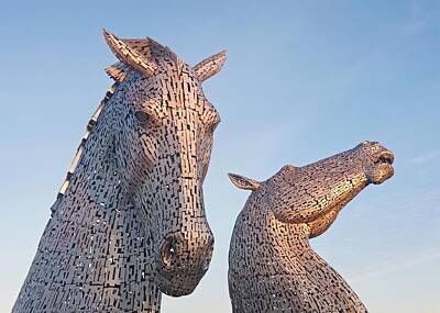 Halloween Movies - First Light at the Kelpies by Stephen Taylor