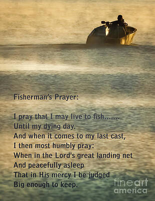 Animals Photos - Fishermans Prayer by Robert Frederick
