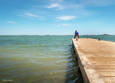 Zen Rights Managed Images - Fishing in the Mar Menor Royalty-Free Image by Mike Walker