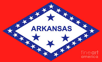 Maps Rights Managed Images - Flag of Arkansas Royalty-Free Image by Bigalbaloo Stock