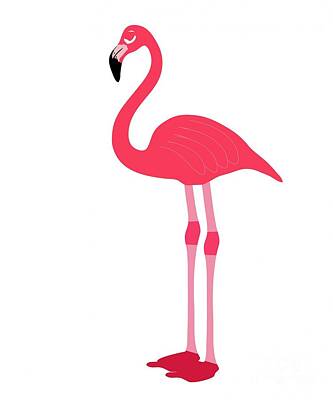 Blue Hues - Flamingo by Frederick Holiday