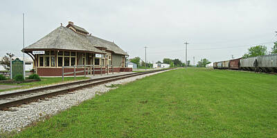 Rustic Cabin - Flint and Pere Marquette Depot 2095 by Michael Peychich