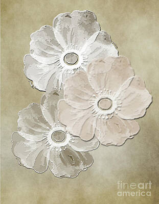 Florals Digital Art - Floral Pattern by Judy Hall-Folde