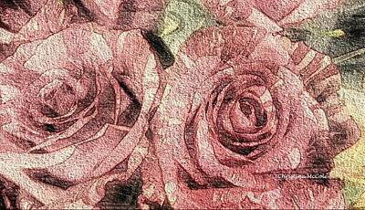 Garden Tools - Floral Stucco 7 by Christine McCole