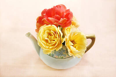 Floral Photos - Floral Tea by Marilyn Hunt