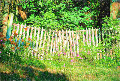 Billiard Balls - Flowery Fence - Painted by Black Brook Photography