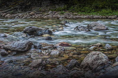 Music Baby - Flowing Western Stream in Glacier National Park by Randall Nyhof