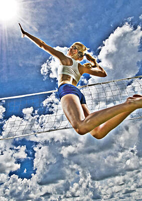 Athletes Photos - Flying high by Steve Williams