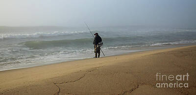 Landscape Photos Chad Dutson - Foggy Fisherman by Mary Haber