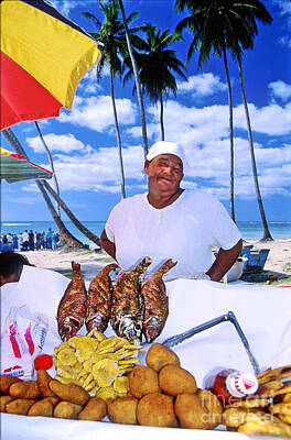 Jolly Old Saint Nick - Food on the Beach, Dominican Republic by Paul  Gerace