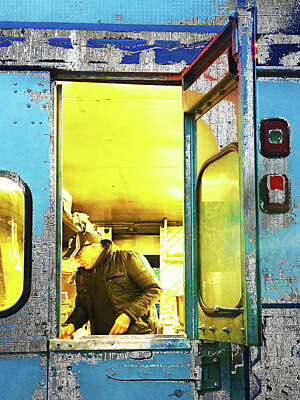 City Scenes Mixed Media - Food Truck by Tony Rubino
