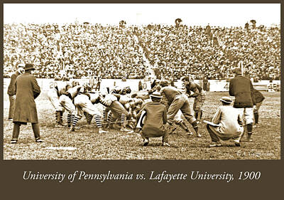 Football Royalty Free Images - Football Game, University of Pennsylvania vs. Lafayette Universi Royalty-Free Image by A Macarthur Gurmankin