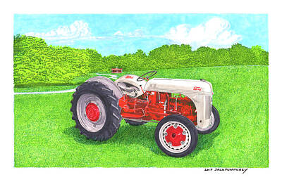 Royalty-Free and Rights-Managed Images - Ford Tractor 1941 by Jack Pumphrey