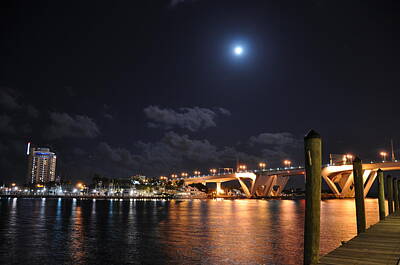 Femme Fatale - Fort Lauderdale Draw Bridge by Kelly Wade