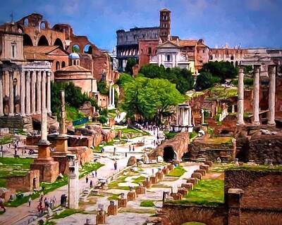 Panoramic Images - Forum Romanum by  Redub