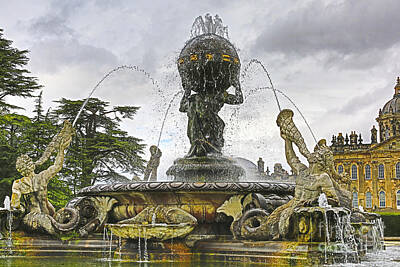Art History Meets Fashion Rights Managed Images - Fountain at Castle Howard Royalty-Free Image by Patricia Hofmeester