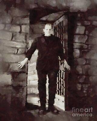 National Geographic - Frankenstein, Vintage Horror by Esoterica Art Agency