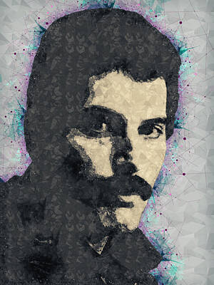 Portraits Mixed Media - Freddie Mercury Illustration by Studio Grafiikka